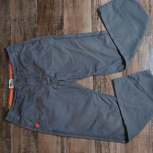 Edgevale Huckbery Canvas Hiking Outdoor Gorpcore Pants Size 34x30 In Gray
